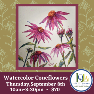 Watercolor Coneflowers