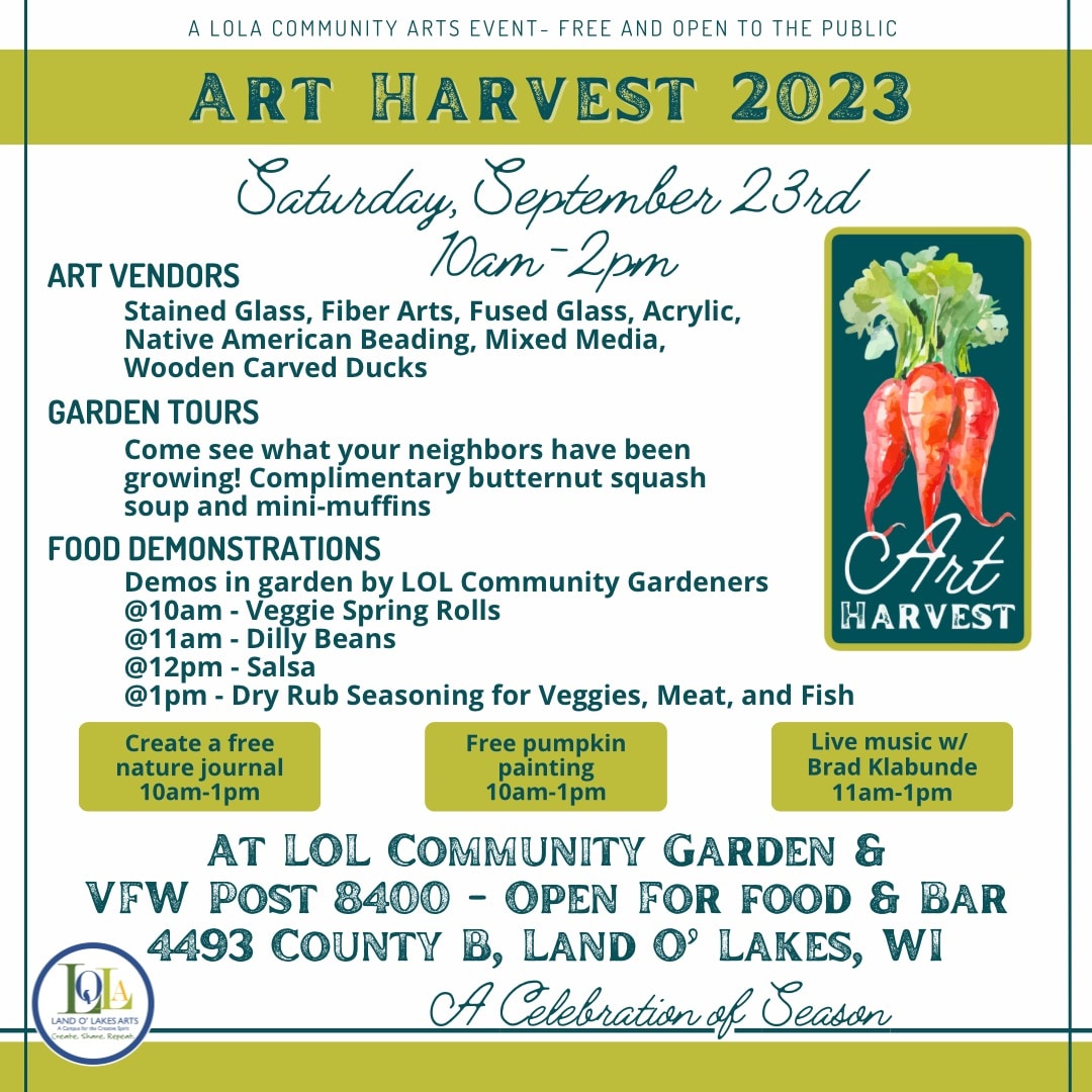 Art Harvest schedule website