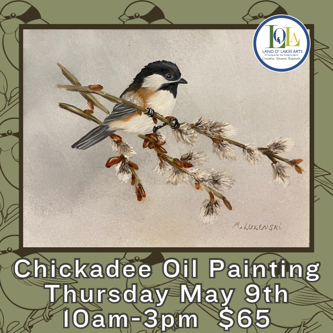 Chickadee Oil Painting