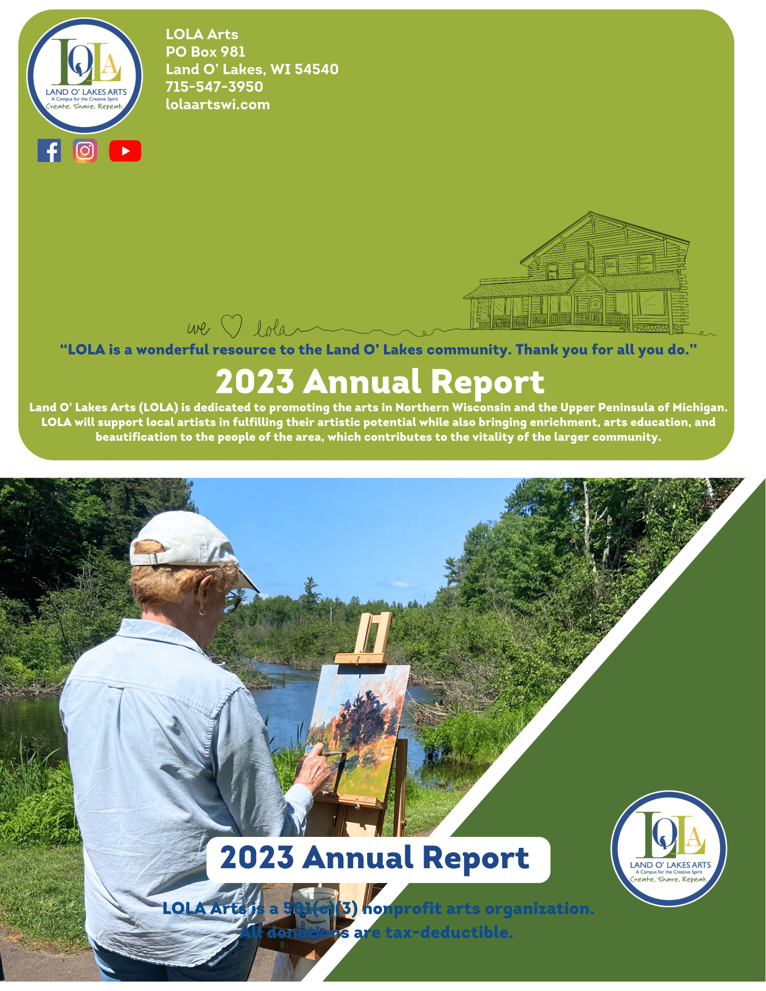 Annual Report 23 page one