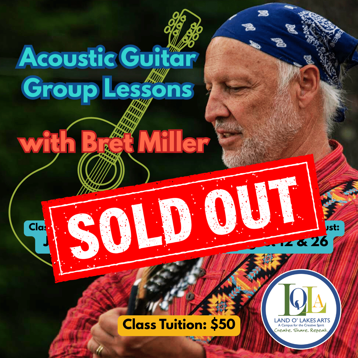 Bret Miller - Guitar Lessons Summer 2025