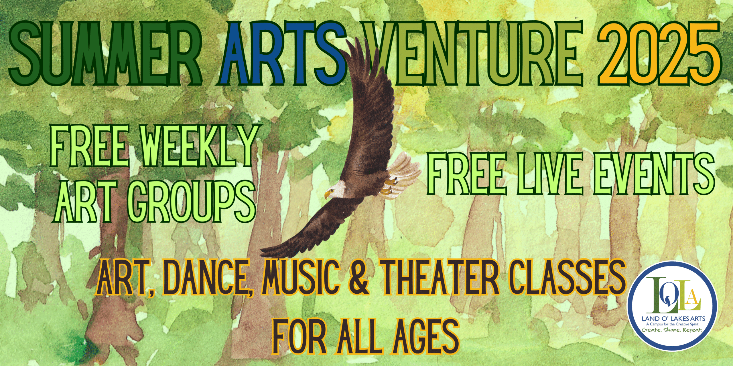 Summer Arts Venture 2025 Banner