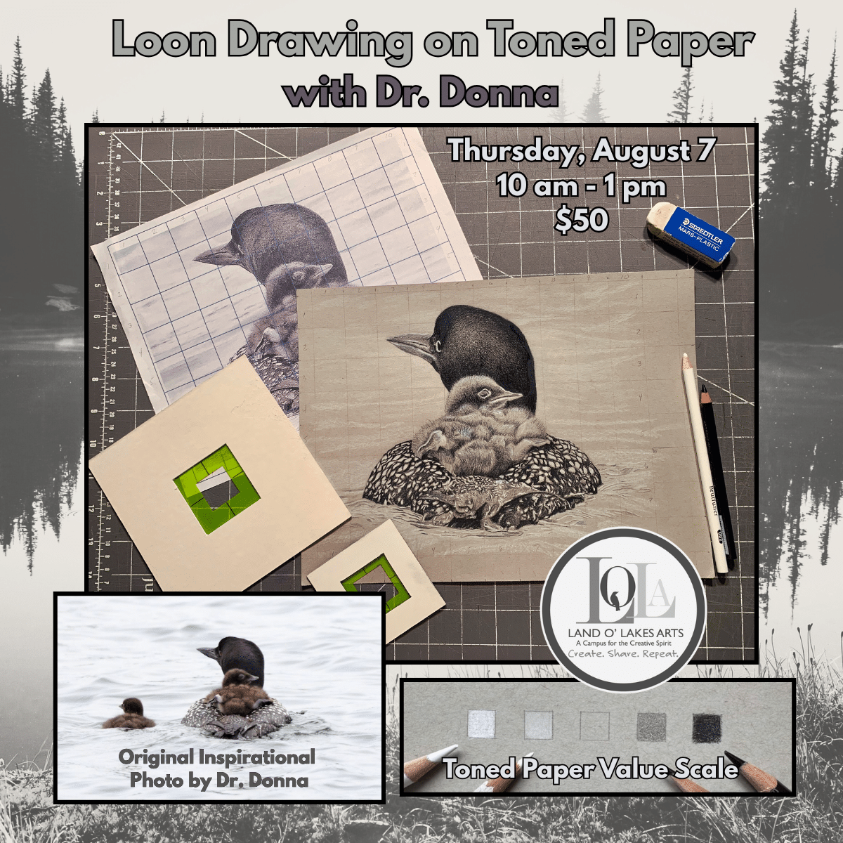 Loon on Toned Paper Class - August 2025